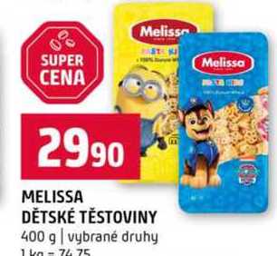 MELISSA DĚTSKÉ TĚSTOVINY 400 g