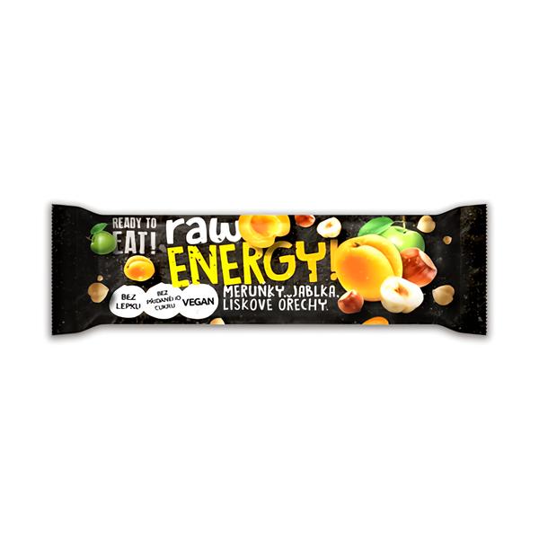 Ready to eat! RAW Energy meruňky, jablka, lískové ořechy