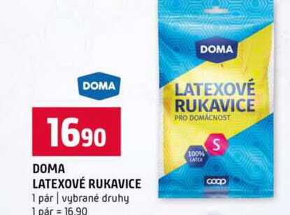 DOMA LATEXOVÉ RUKAVICE 1 pár