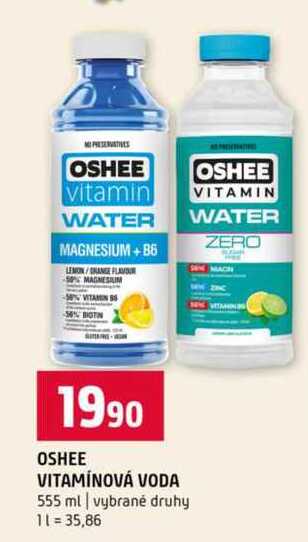 OSHEE VITAMÍNOVÁ VODA 555 ml