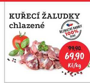 KUŘECÍ ŽALUDKY chlazené 1kg 