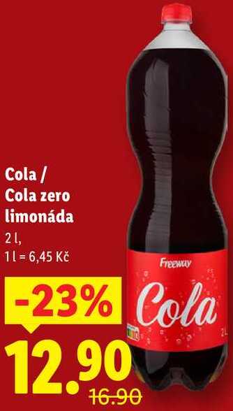 Cola/Cola zero limonáda, 2 l
