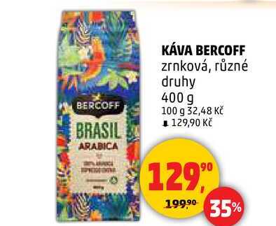 KÁVA BERCOFF zrnková, 400 g 