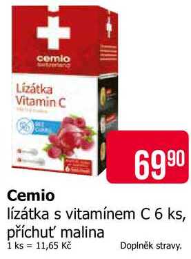 Cemio lízátka s vitamínem C 6 ks
