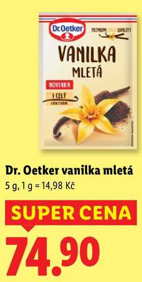 Dr. Oetker vanilka mletá, 5 g