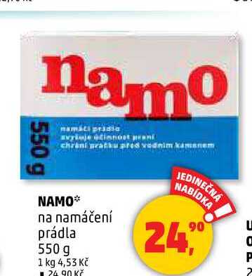 NAMO na namáčení prádla, 550 g 