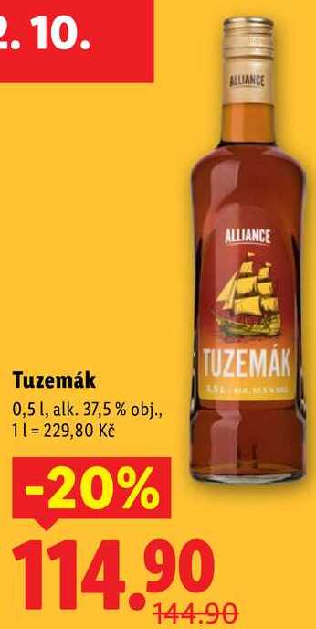 Tuzemák, 0,5 l