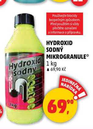 HYDROXID SODNÝ MIKROGRANULE, 1 kg 
