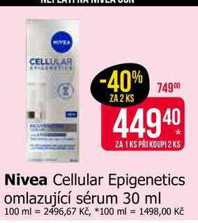 Nivea Cellular Epigenetics omlazující sérum 30 ml 