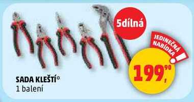 SADA KLEŠTĺ, 1 balení 