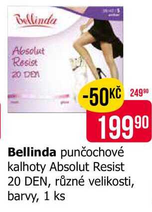 Bellinda punčochové kalhoty Absolut Resist 20 DEN, různé velikosti, barvy, 1 ks 