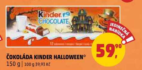 ČOKOLÁDA KINDER HALLOWEEN, 150 g