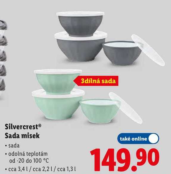 Silvercrest Sada misek 