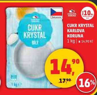 CUKR KRYSTAL KARLOVA KORUNA, 1 kg