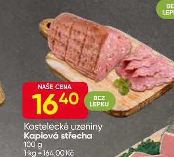 Kostelecké uzeniny Kapiová střecha 100 g 