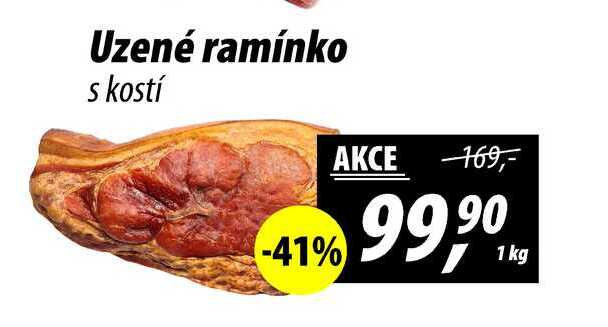 Uzené ramínko s kostí, 1 kg 