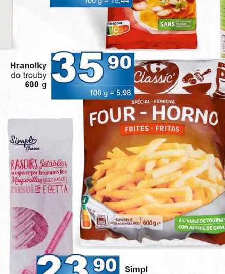Hranolky do trouby 600 g