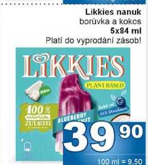 Likkies nanuk borůvka a kokos 5x84 ml