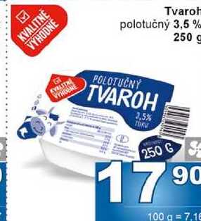 Tvaroh polotučný 3,5% 250 g