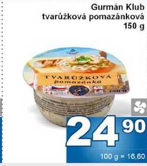Gurmán Klub tvarůžková pomazánková 150 g