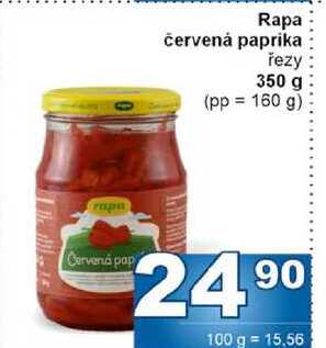 Rapa červená paprika řezy 350 g (pp = 160 g)