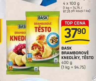 BASK BRAMBOROVÉ KNEDLÍKY, TĚSTO 400 g