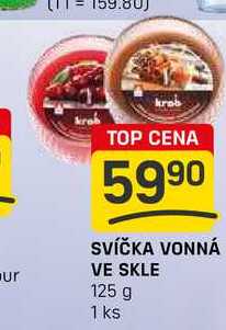 SVÍČKA VONNÁ VE SKLE 125 g 1 ks