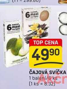 ČAJOVÁ SVÍČKA 1 balení/6 ks