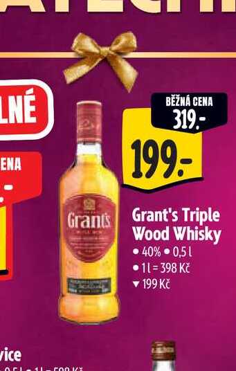  Grant's Triple Wood Whisky 0,5 l