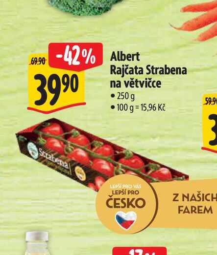   Albert Rajčata Strabena na větvičce 250g 