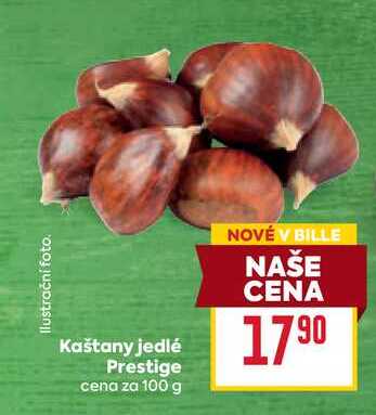Kaštany jedlé Prestige cena za 100 g