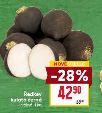 Ředkev kulatá černá volná, 1 kg