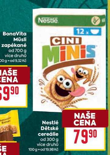 Nestlé Dětské cereálie od 300 g
