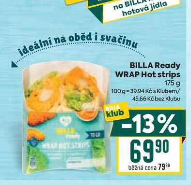 BILLA Ready WRAP Hot strips 175 g