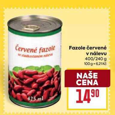 Fazole červené v nálevu 400/240 g 