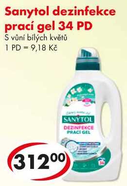 Sanytol dezinfekce prací gel, 34 PD  