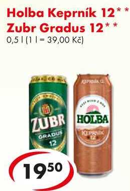 Zubr Gradus 12, 0,5 l