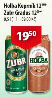 Zubr Gradus 12, 0,5 l