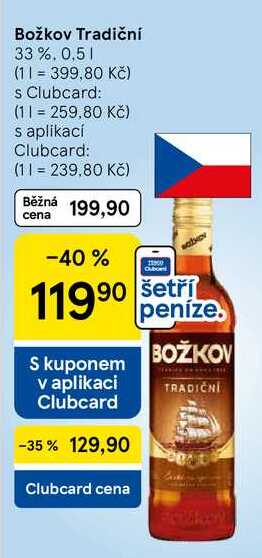 Božkov Tradiční 33%, 0,5 l