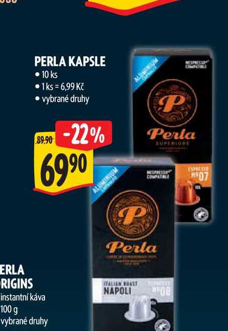 PERLA KAPSLE  10 ks 