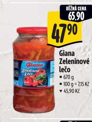   Giana Zeleninové lečo  670 g 