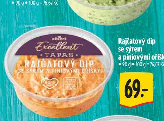  Rajčatový dip se sýrem a piniovými oříšky 90 g 