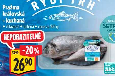 Pražma královská - kuchaná, cena za 100 g