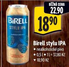Birell stylu IPA, 0,5 l