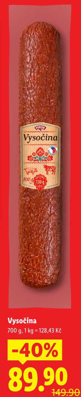 Vysočina, 700 g