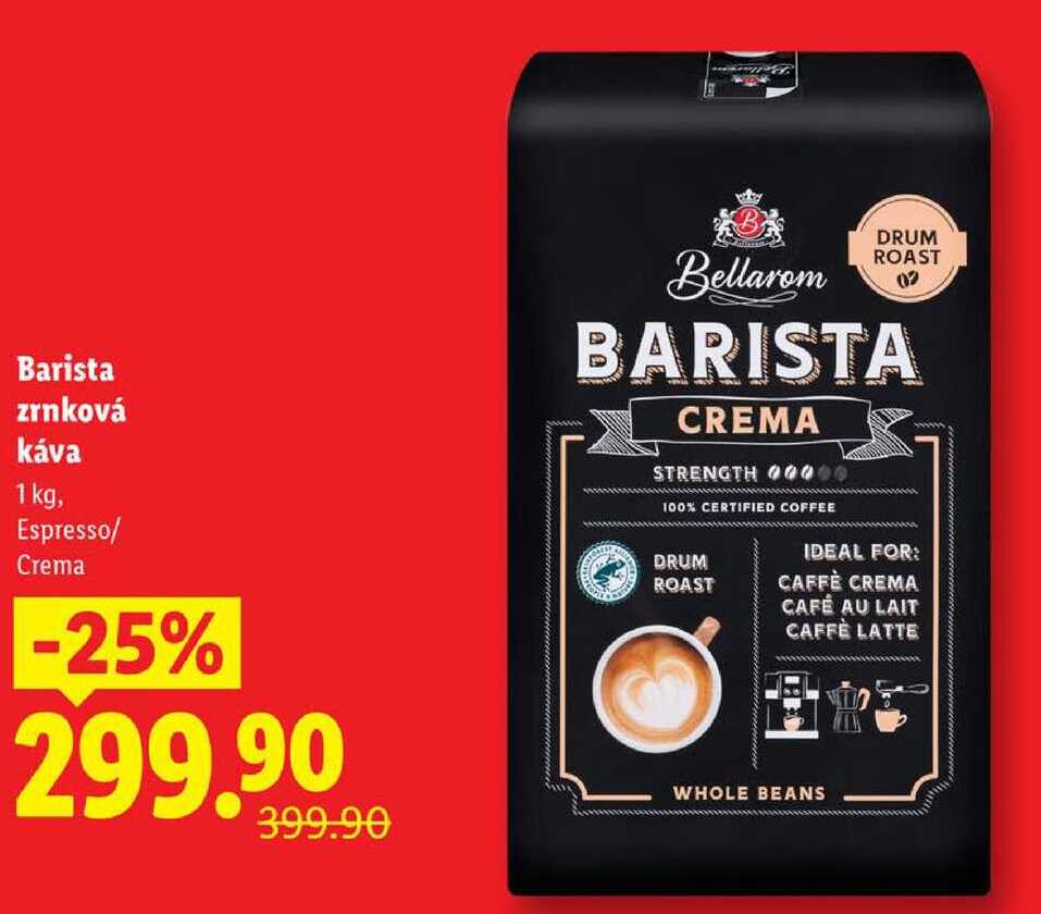 Barista zrnková káva, 1 kg