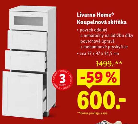 Livarno Home Koupelnová skříňka 