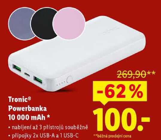 Tronic Powerbanka 10 000 mAh