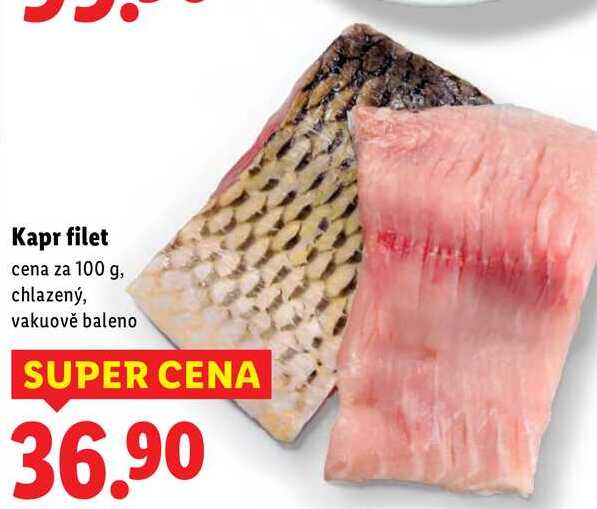 Kapr filet, cena za 100 g