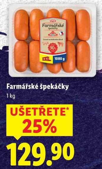 Farmářské špekáčky, 1 kg